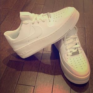 All White Sage Low Air Force 1’s